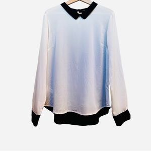 NWT Ann Taylor Black and White Blouse